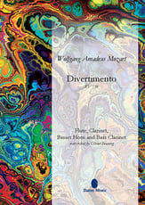 Divertimento, KV. 138 Flute, Clarinet, Basset Horn and Bass Clarinet cover